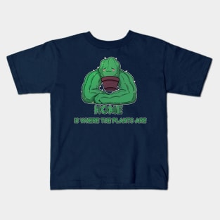 Home is where the plants are, chonky edition Kids T-Shirt